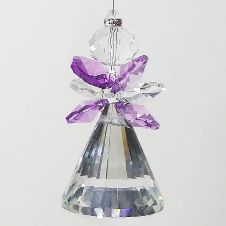 Gifts N Crystals - Wholesale Suncatcher - Angel Crystal Suncatcher- bell ball crystals ANG-BB