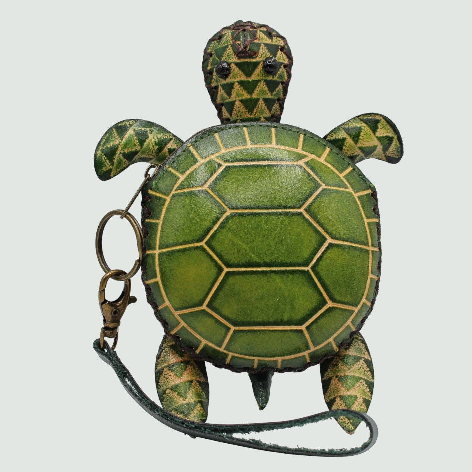 Sunflower Handmade leather inc - Wholesale Coin Purse - Women's - e615 leather green sea turtle wristlet coin purse wallet4