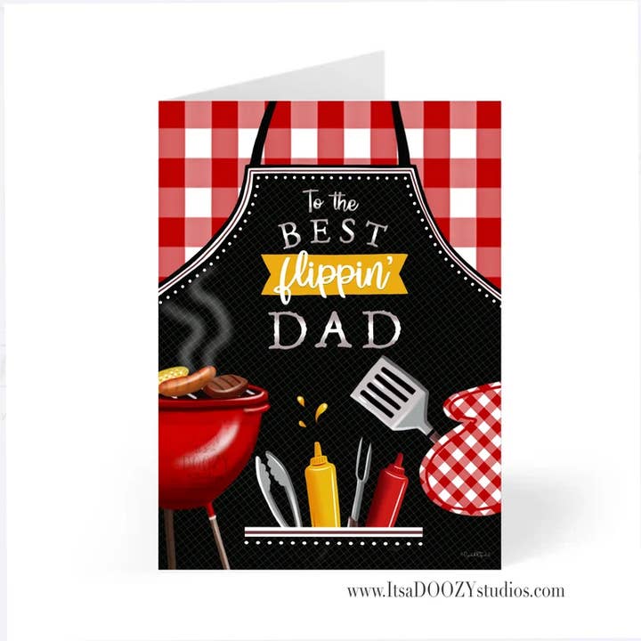 It’s a Doozy Studios - Wholesale Father's Day Card - To the Best Flippin Dad - Card With Matching Envelope1