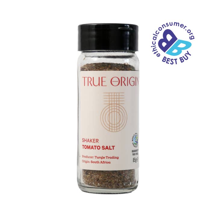 Tomato Salt Shaker 85g for wholesale by True Origin Foods