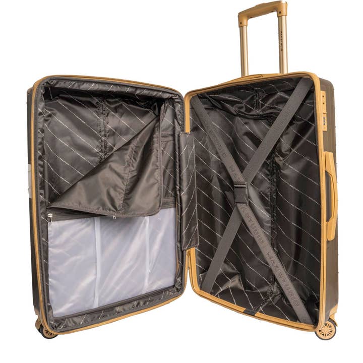 OLIVINE Max Studio The Edin ABS 3-Piece Hard Sided Luggage Set for wholesale on Faire6