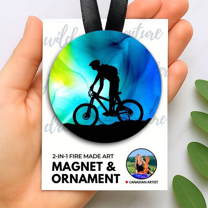 Dans le Moment - Aimant/Ornement 2-en-1 - Lot de 6 ou 12 pour la vente par Fire-Made Art