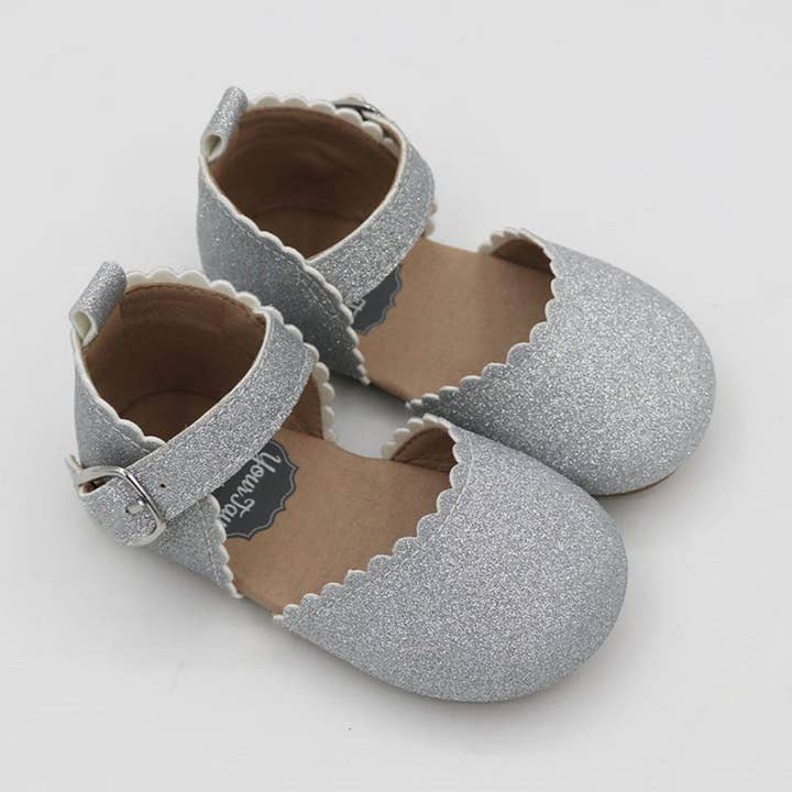 Jennas Closed Toe - Silver Glitter for wholesale by Yourtay