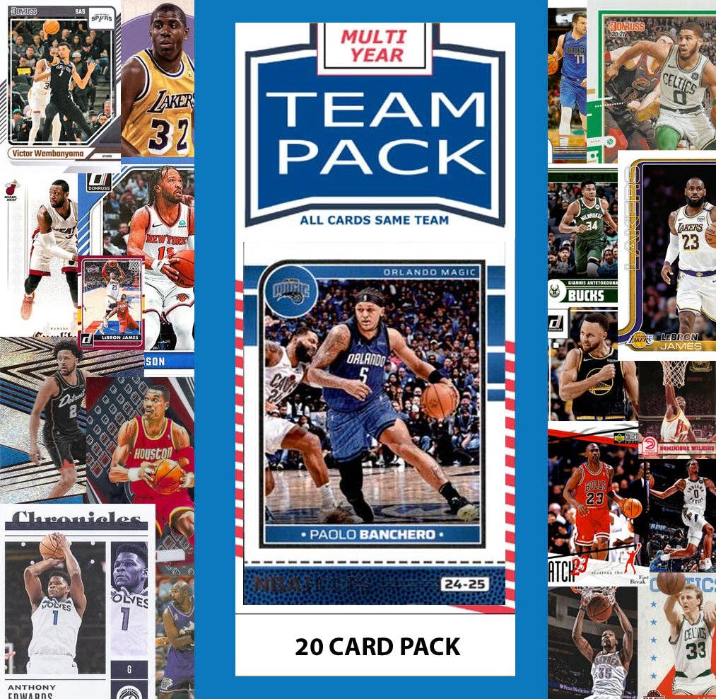 C And I Collectables - Wholesale Playing Cards - Orlando Magic 2024-2026 Team Card Pack Topps Panini0