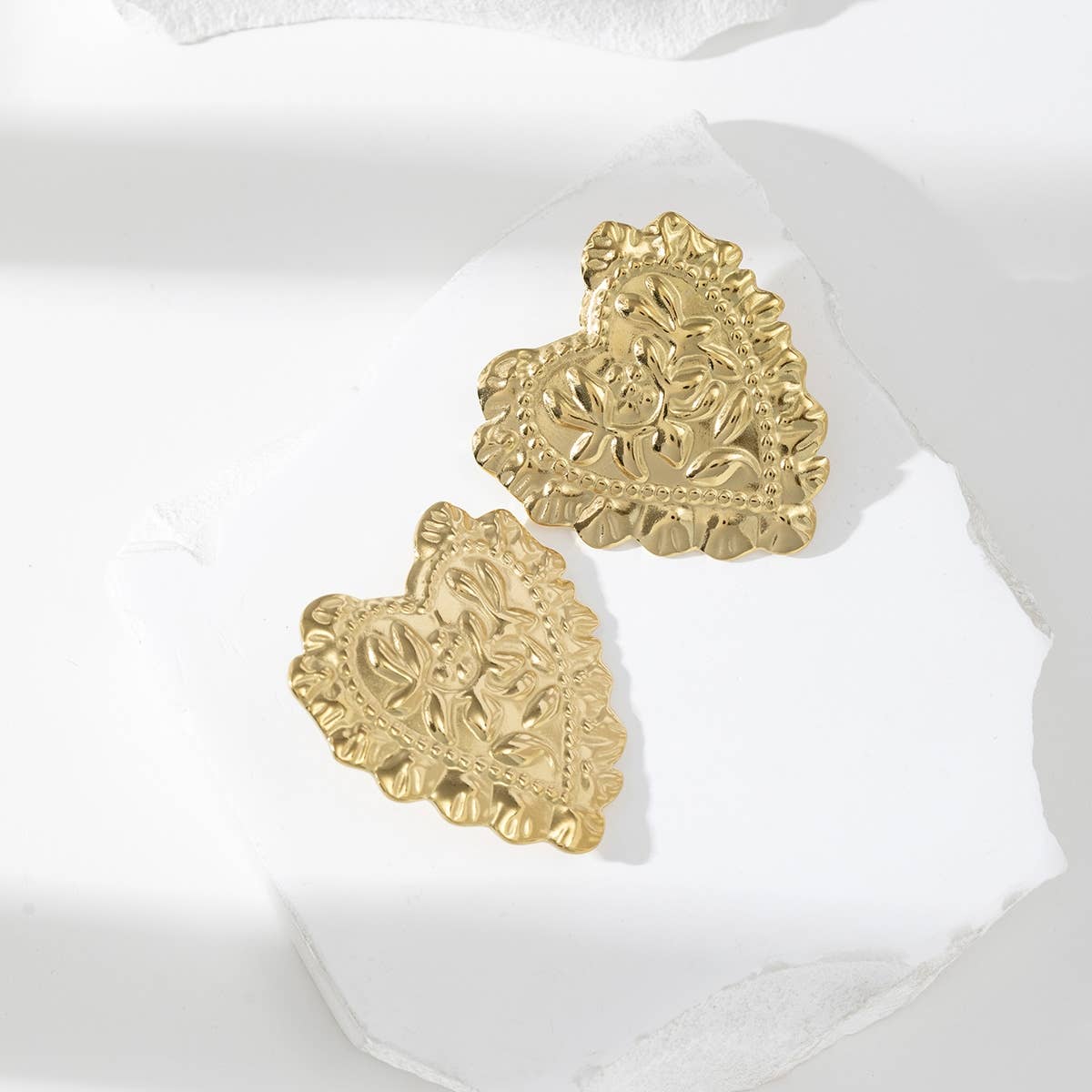 Gold Stud earrings - Isaline for wholesale on Faire1