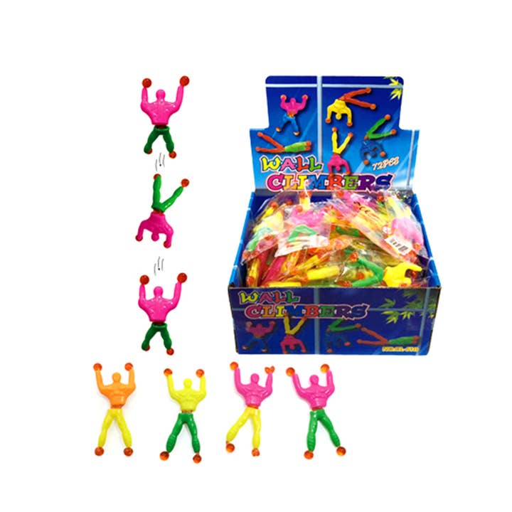 Wall Climbing Men, Sticky Climber Toys in Display Box for wholesale by PowerTRC 3D Print Factory