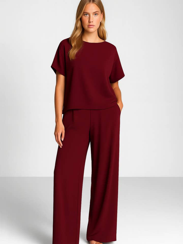 SUNNY STUDIO - Wholesale Pants - Women's - Fluid pants with elastic waistband3