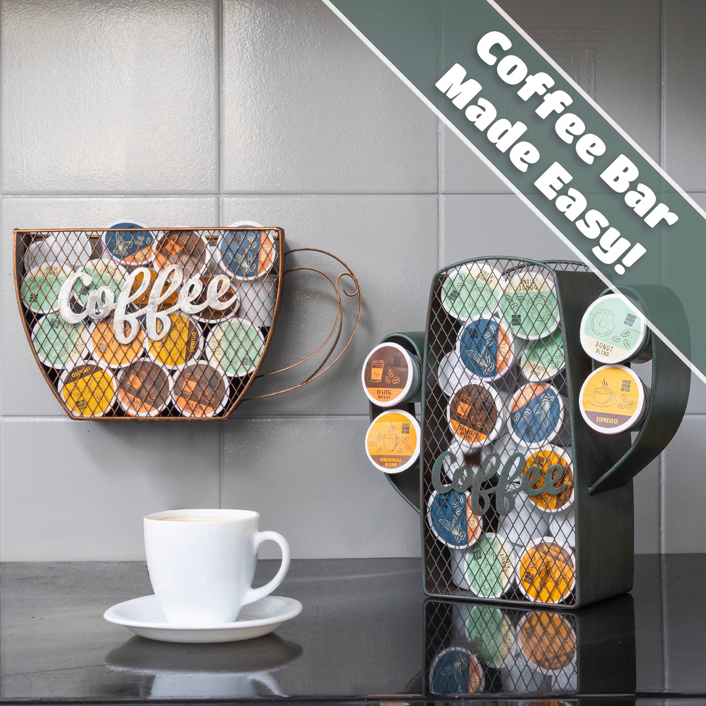 MADE EASY KIT - Wholesale Kitchen Storage/Organizer - Made Easy Kit Coffee Pod Organizer - Home Functional Décor10