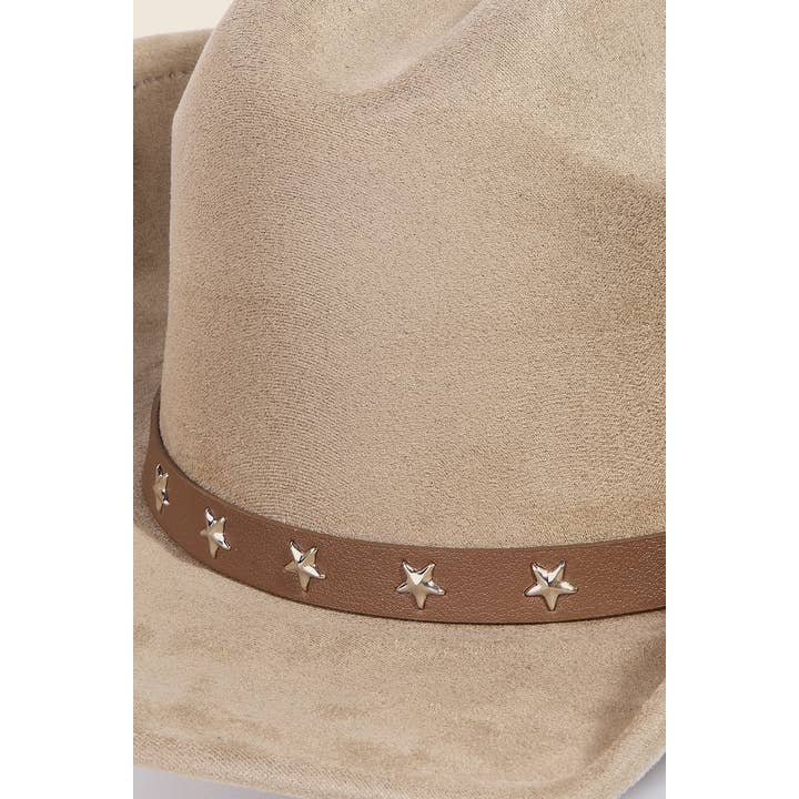 Anarchy Street - Wholesale Fedora - Women's - Western Star Band Studded Cowboy Hat
