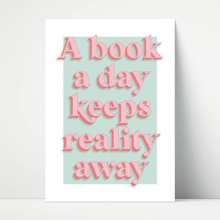 A Book A Day Wall Art Print for wholesale by Print Twenty Two