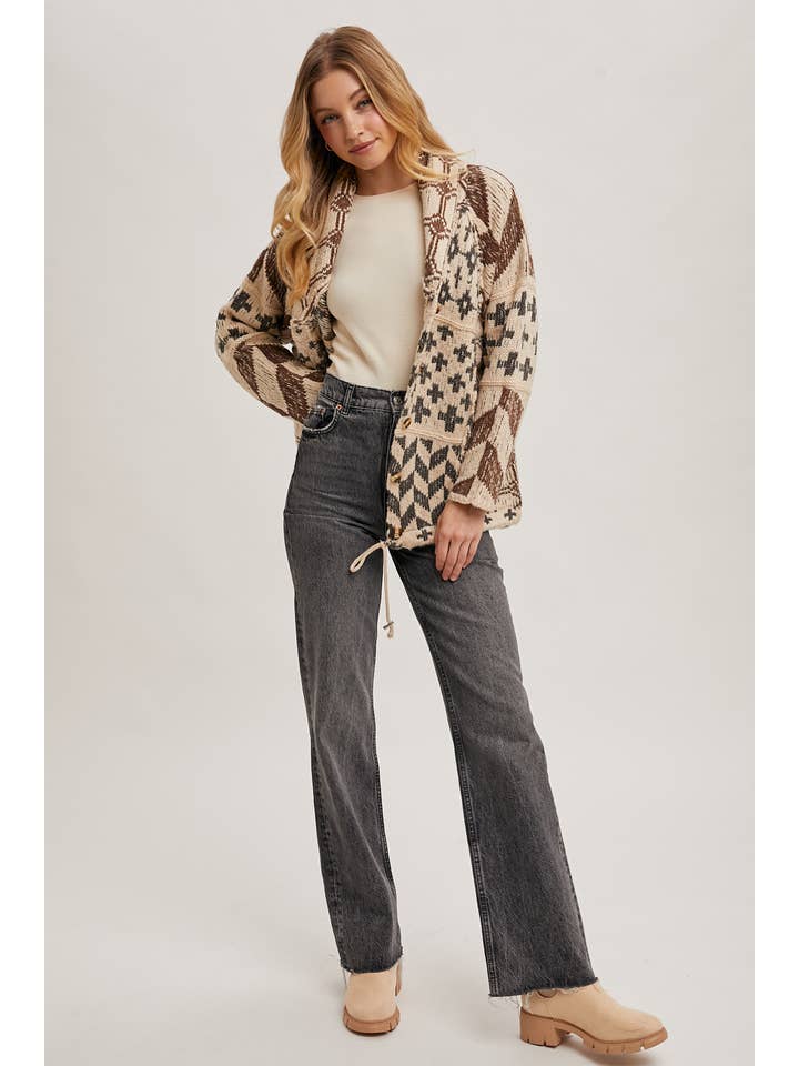 Peace Love Line - Wholesale Cardigan - Women's - PL4304 - BUTTON DOWN KNIT SWEATER CARDIGAN7