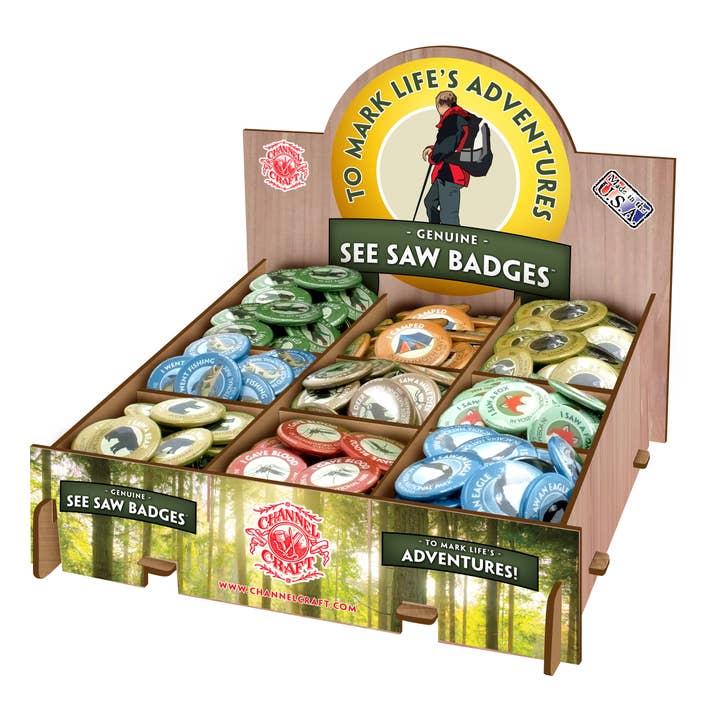 Channel Craft - Wholesale Retailer display – Child & baby - See Saw Badge Display Only