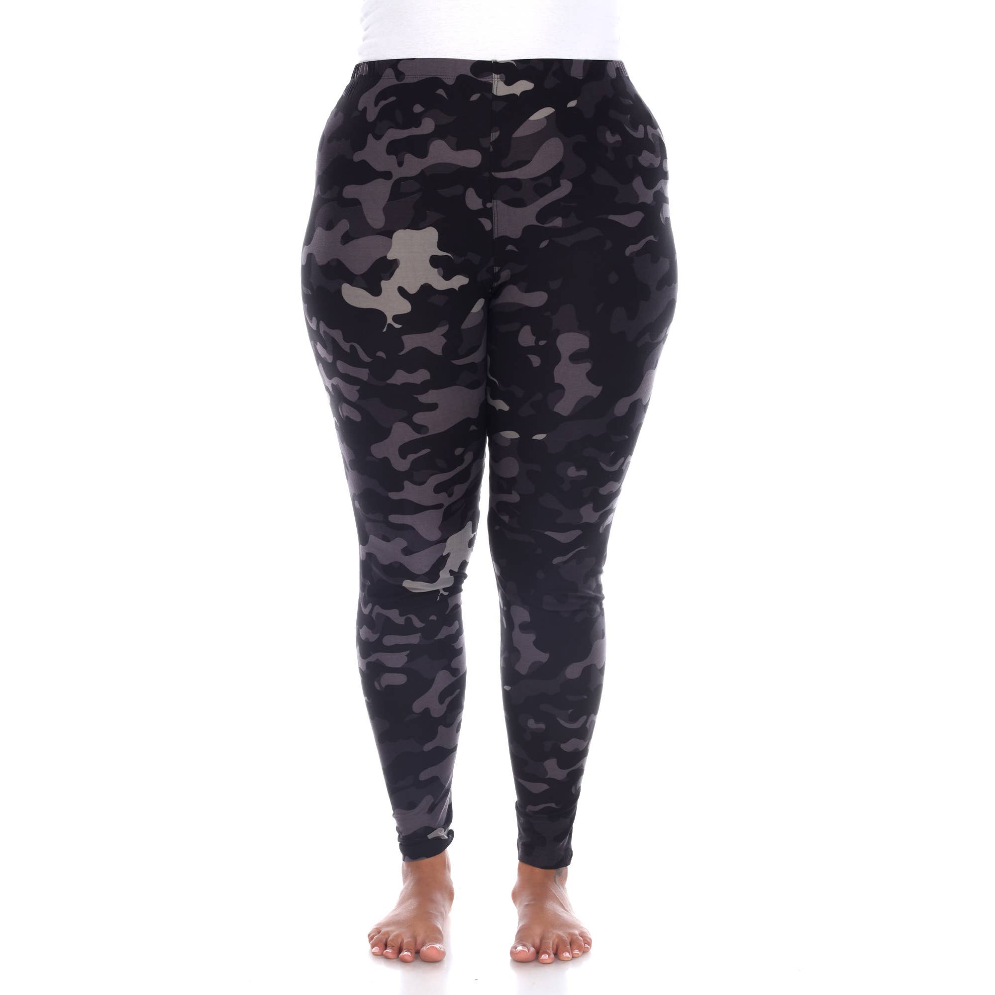 WHITE MARK - Wholesale Fashion Leggings - Women's - Plus Size Super Soft High-Rise Camo Printed Leggings5