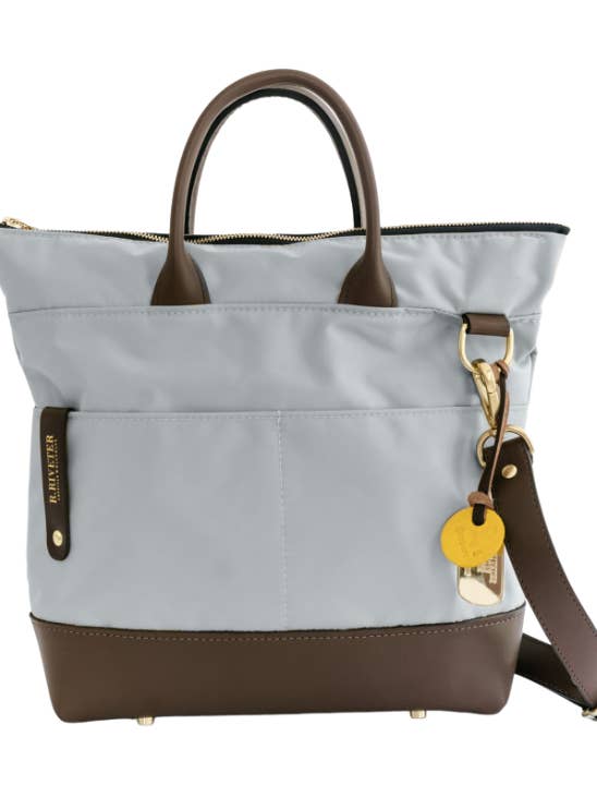 Otto | Nylon Ardósia + Couro Castanho por atacado de R.Riveter