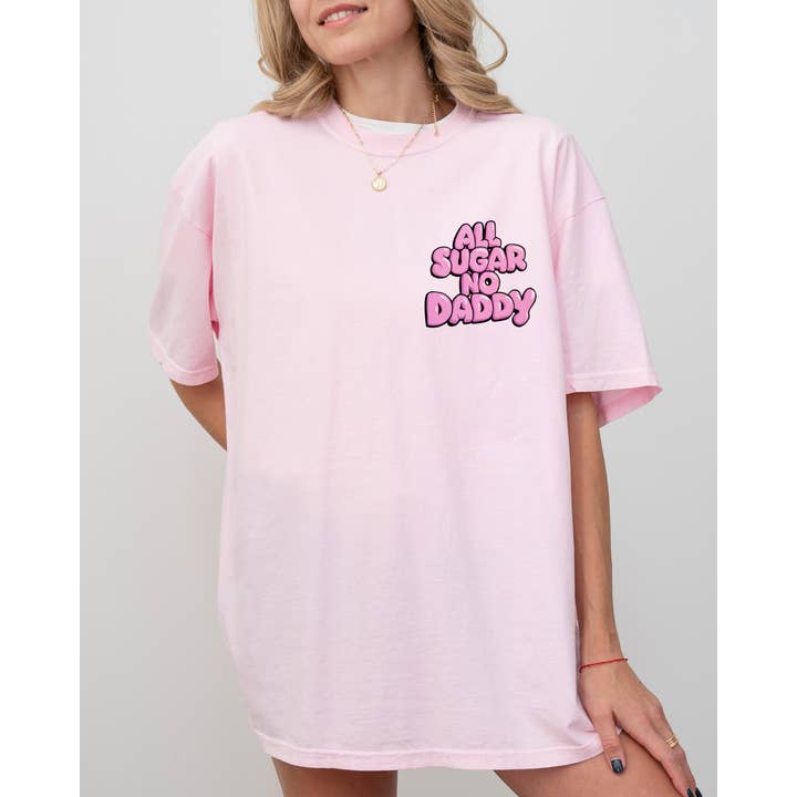 All Sugar No Daddy, Funny, Cute, Pocket Print Shirt for wholesale by Refinery Number One LLC