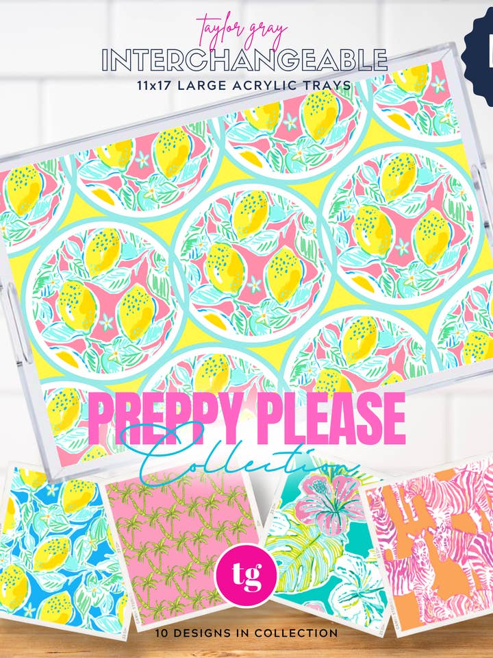 11x17 PREPPY PLEASE Einsatzset mit 10 für den Großhandel von TAYLOR GRAY