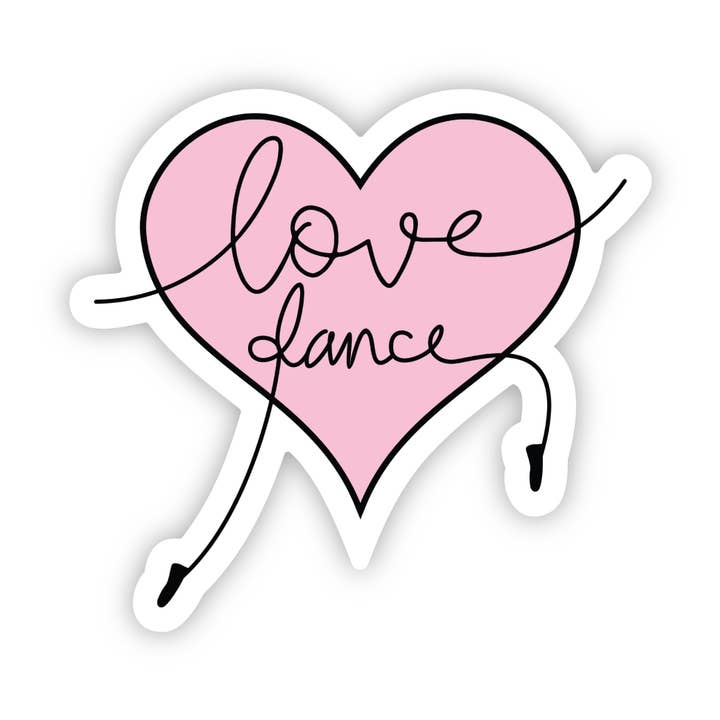 Love Dance Sticker 3" x 2.8" for wholesale by Denali & Co.