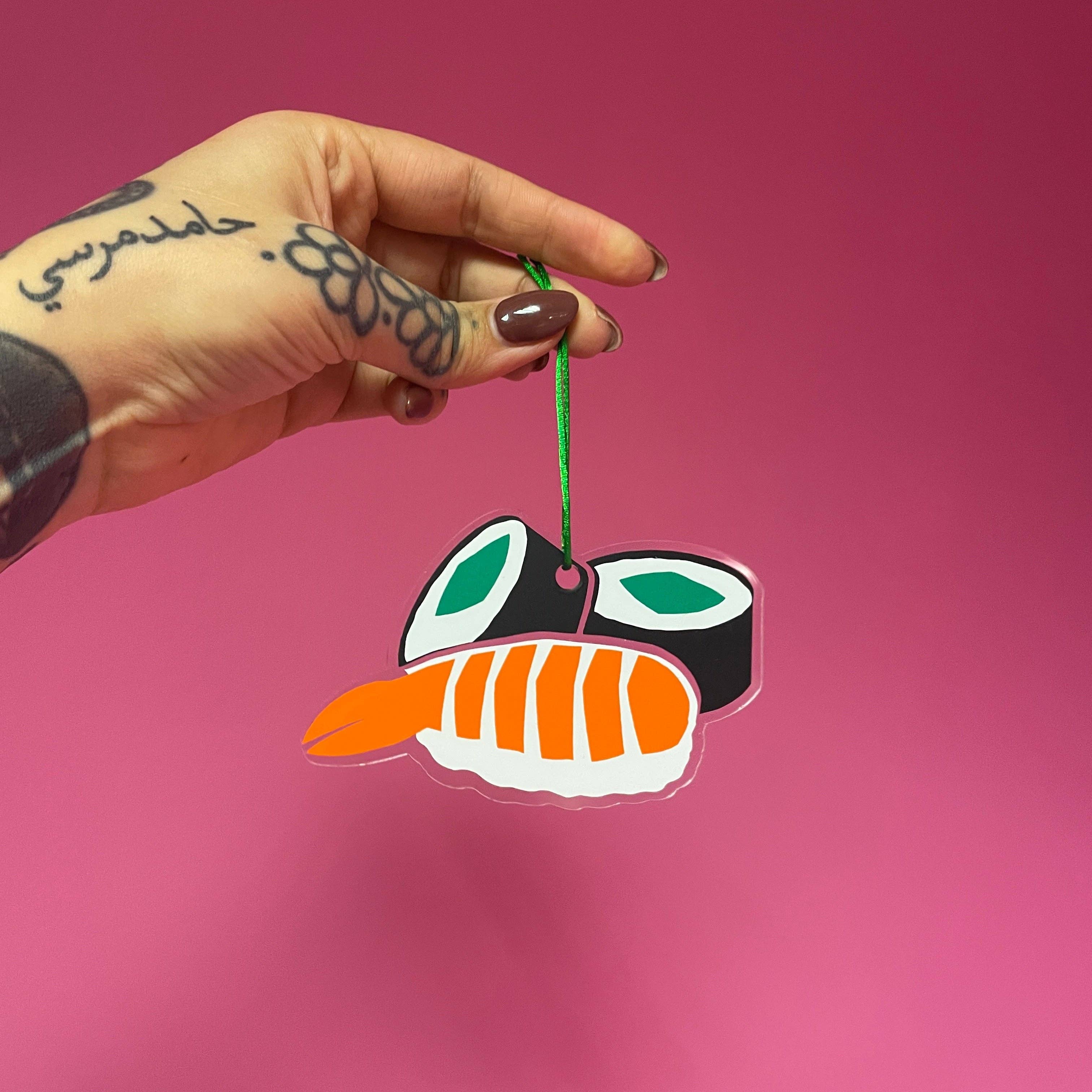 Buba Goods – wholesale Ornament – Sushi acrylic christmas tree ornament festive decoration decor0