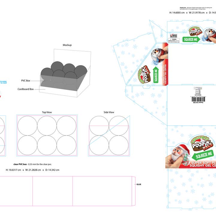 Novelty Brands - Wholesale Squishy Toy - Kids & Baby - Christmas Plush Poopin Pal Toy Stocking Stuffer Assortment5