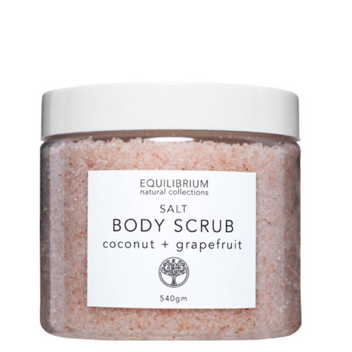NATURAL BODY SCRUB SALT COCONUT + GRAPEFRUIT 540G for wholesale by Equilibrium Natural Collections