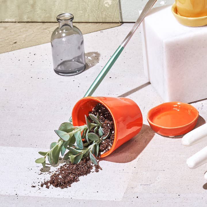 Chive - Wholesale Plant Pot - Tika Ceramic Pots With Saucer And Drainage Hole - 3"39