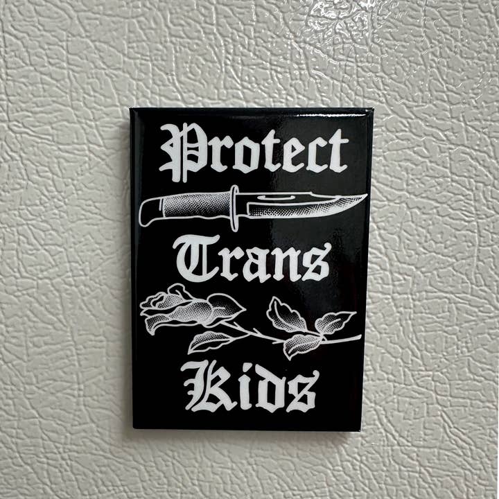 Transfigure Print Co. - Wholesale Magnet - Protect Trans Folks/Kids Magnet