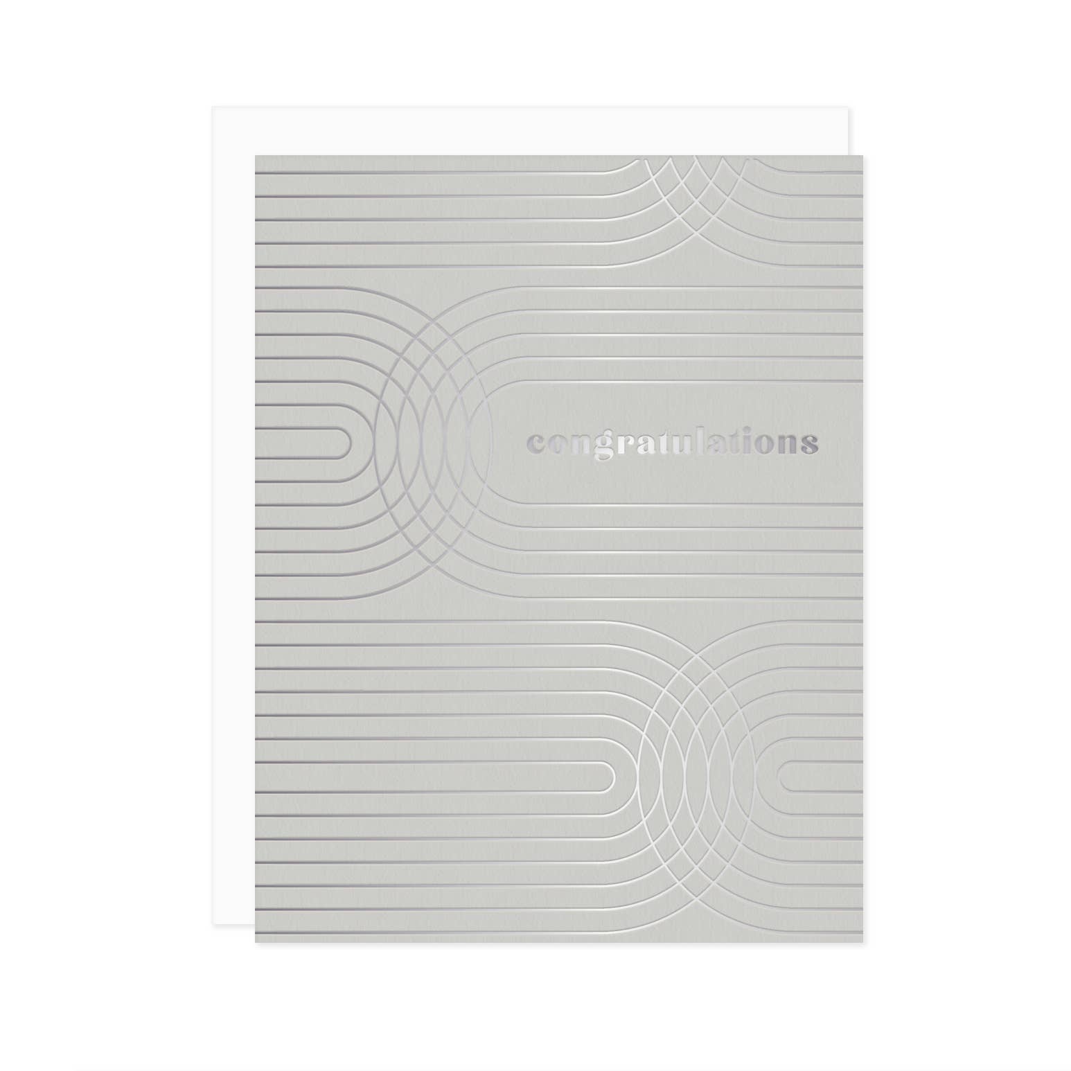 Missive - Vente Cartes de félicitations - Carte de félicitations Arches en papier argenté3