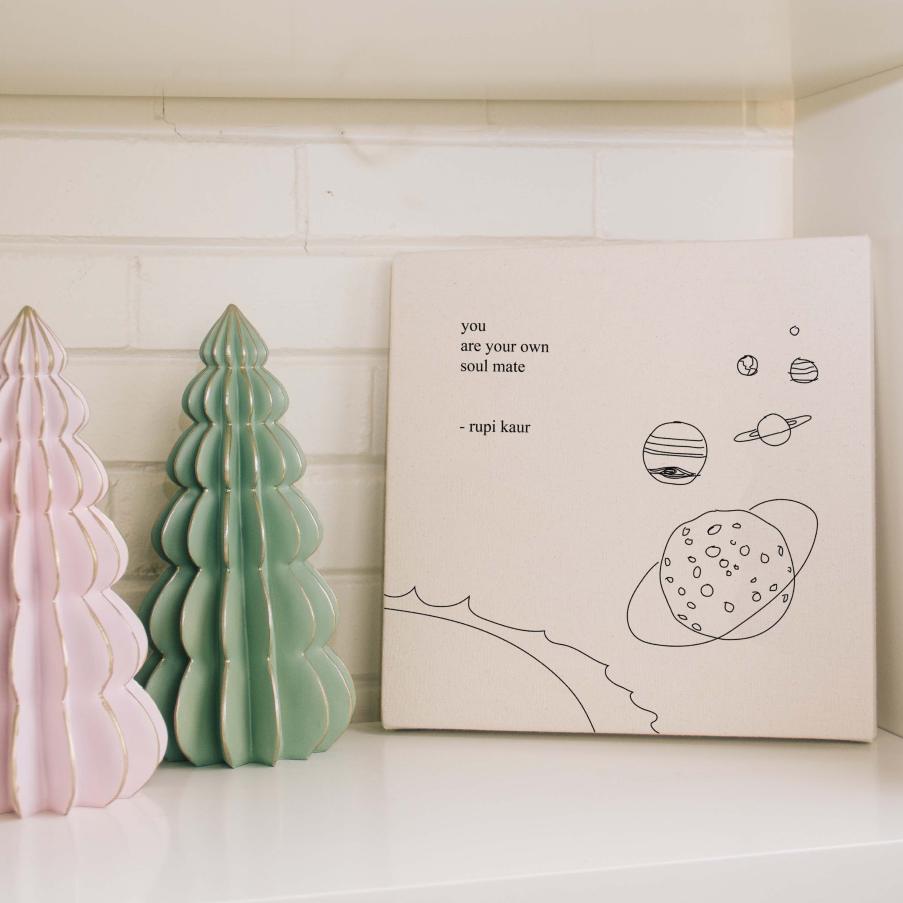 Rupi Kaur - Wholesale Art Print - 'own soul mate' Canvas1