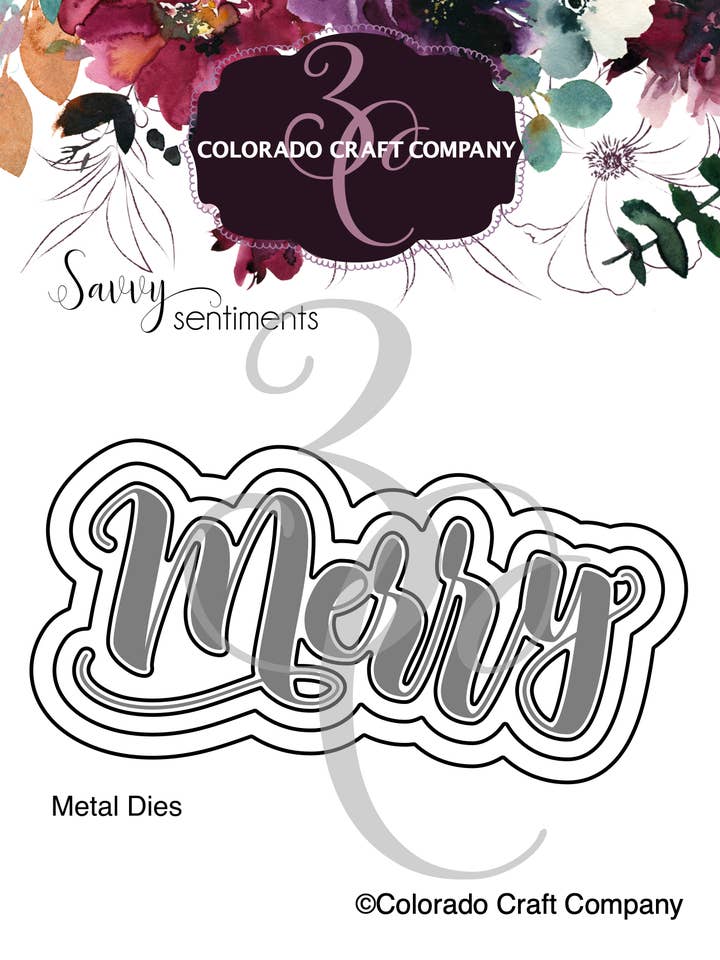 SS695-D Savvy Sentiments ~ Holiday Quick Cards Grand dé pour la vente par Colorado Craft Company