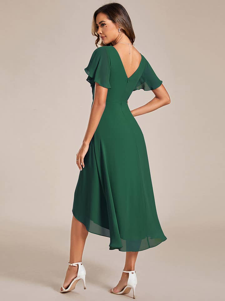 Ever-Pretty - Wholesale Dress - Women's - Pleated Ruffles Chiffon Wedding Guest Dresses