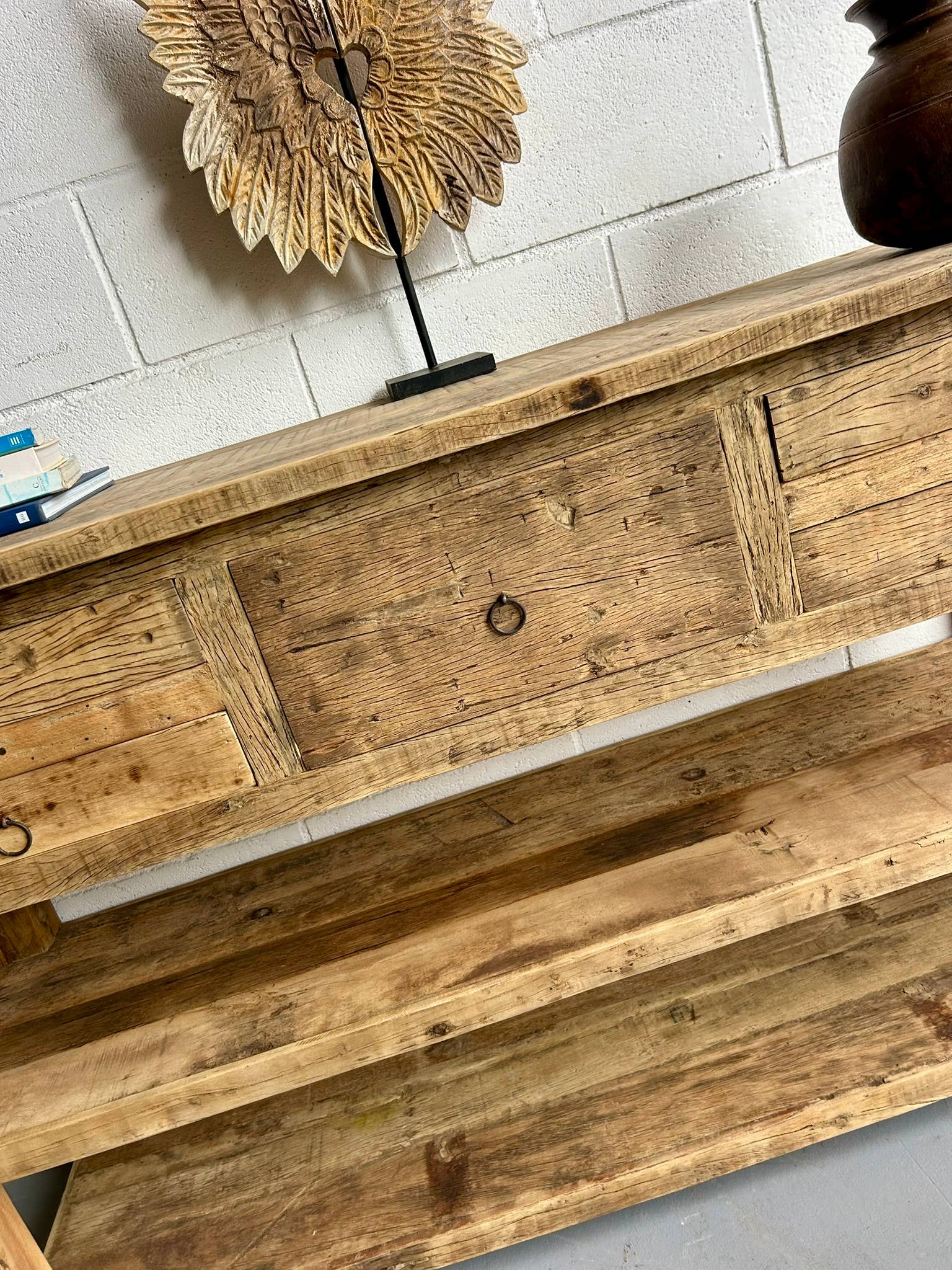 Paloma Black (Casa Natura Design, S.L.) – wholesale Sideboard – Large Functional Sideboard With 5 Drawers And 2 Open1