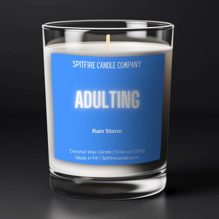 Vela aromática de cera de coco y bourbon de manzana y arce para adultos para venta al por mayor de Spitfire Candle Company