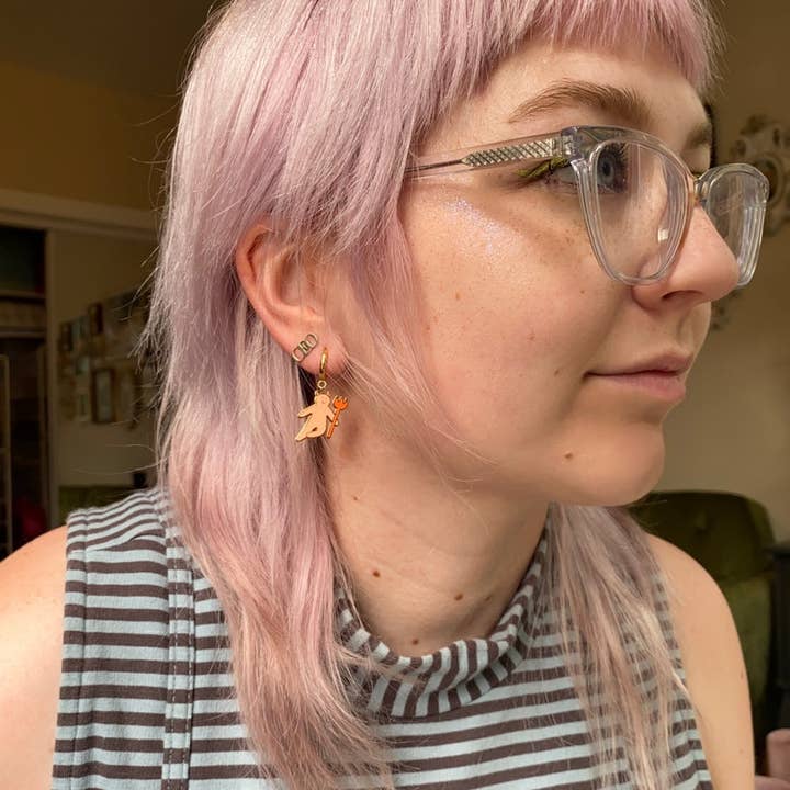 The Peach Fuzz – wholesale Huggie earrings – Sugar and Spice Huggies5