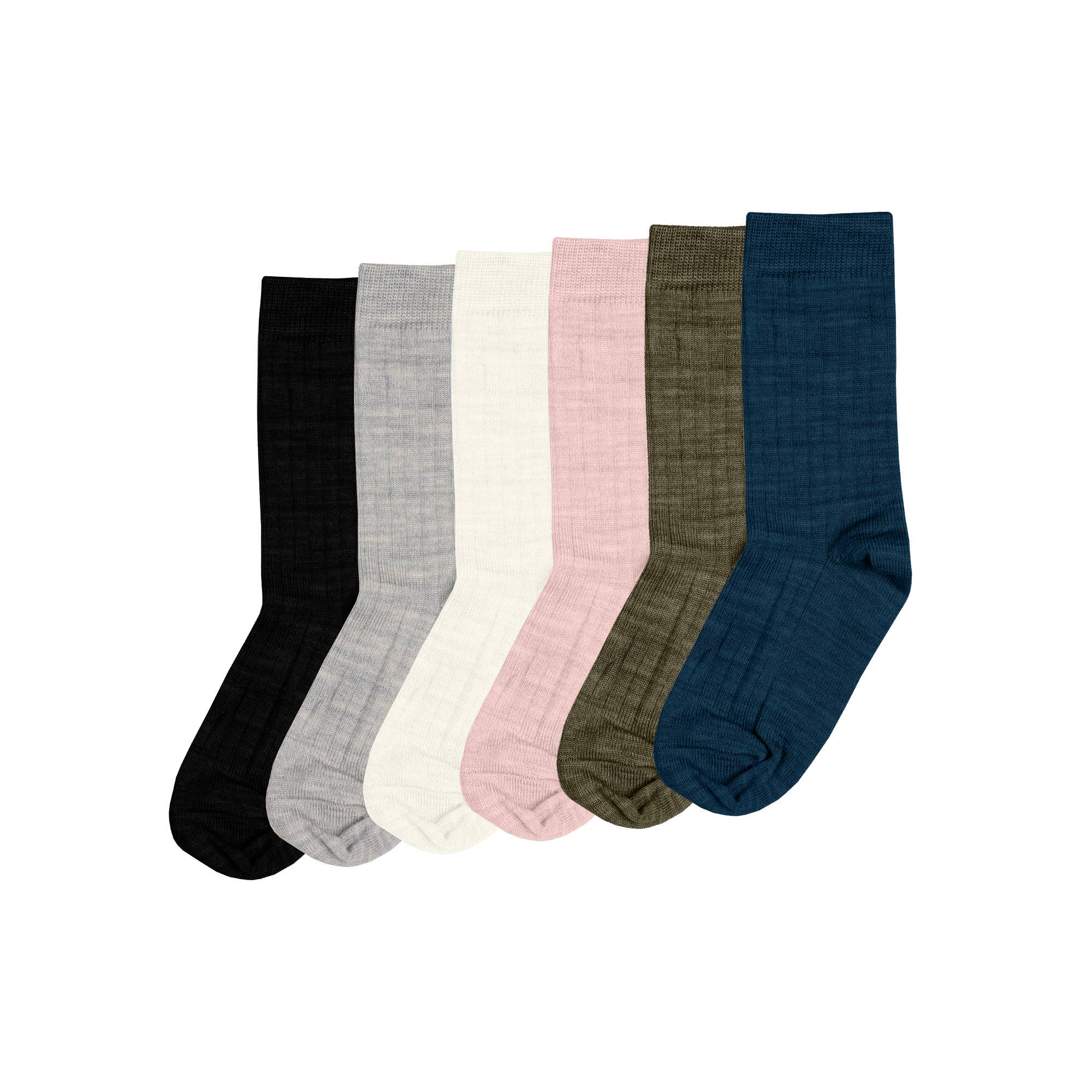 menique - Wholesale Socks - Kids & Baby - Kids' Merino Ribbed Crew Socks7