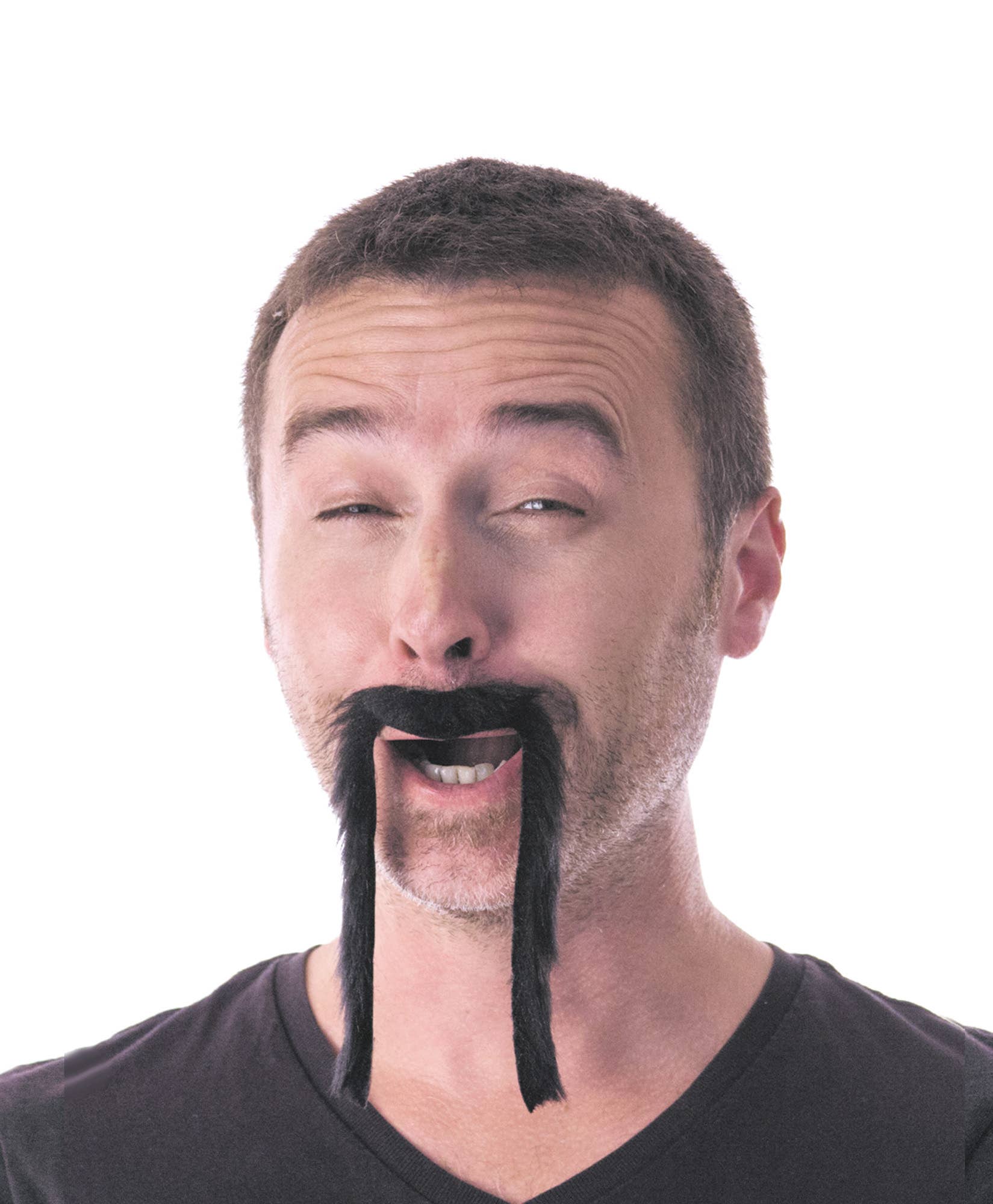 Party Pro - Wholesale Costume - Unisex - BLACK CHINESE MUSTACHE2