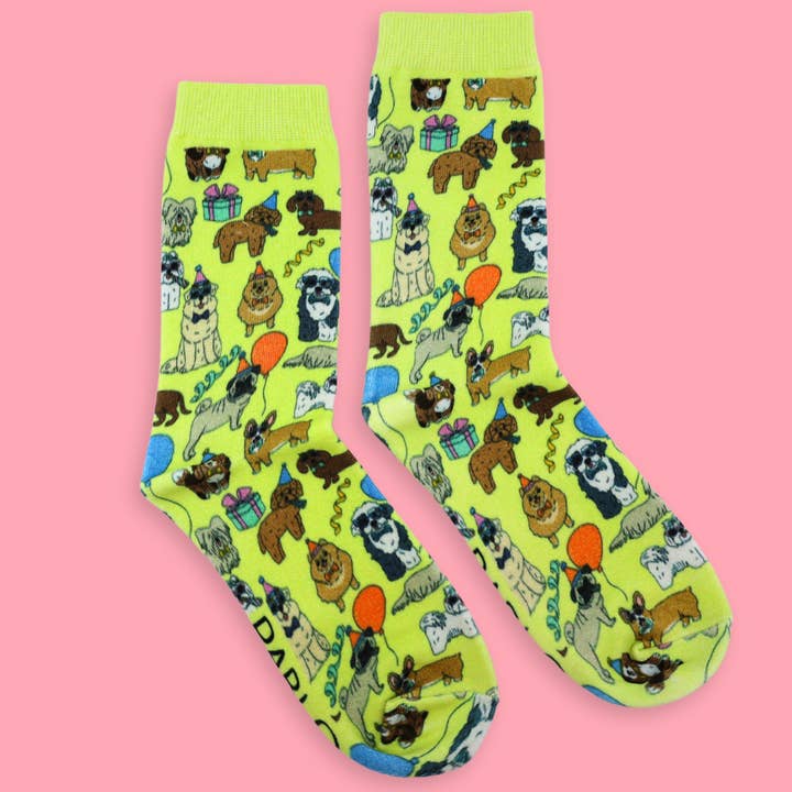 Pablo & Co. Boutique - Wholesale Socks ā Unisex - Party Dawgs Socks1
