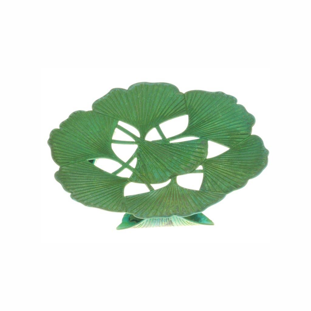 David Howell and Company - Wholesale Decorative Plate/Dish/Bowl - Ginkgo Plate - Small, MADE in USA1
