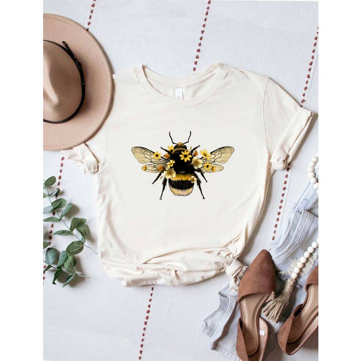Bumble Bee Graphic Women's Jersey Tee for wholesale by PINK NABI
