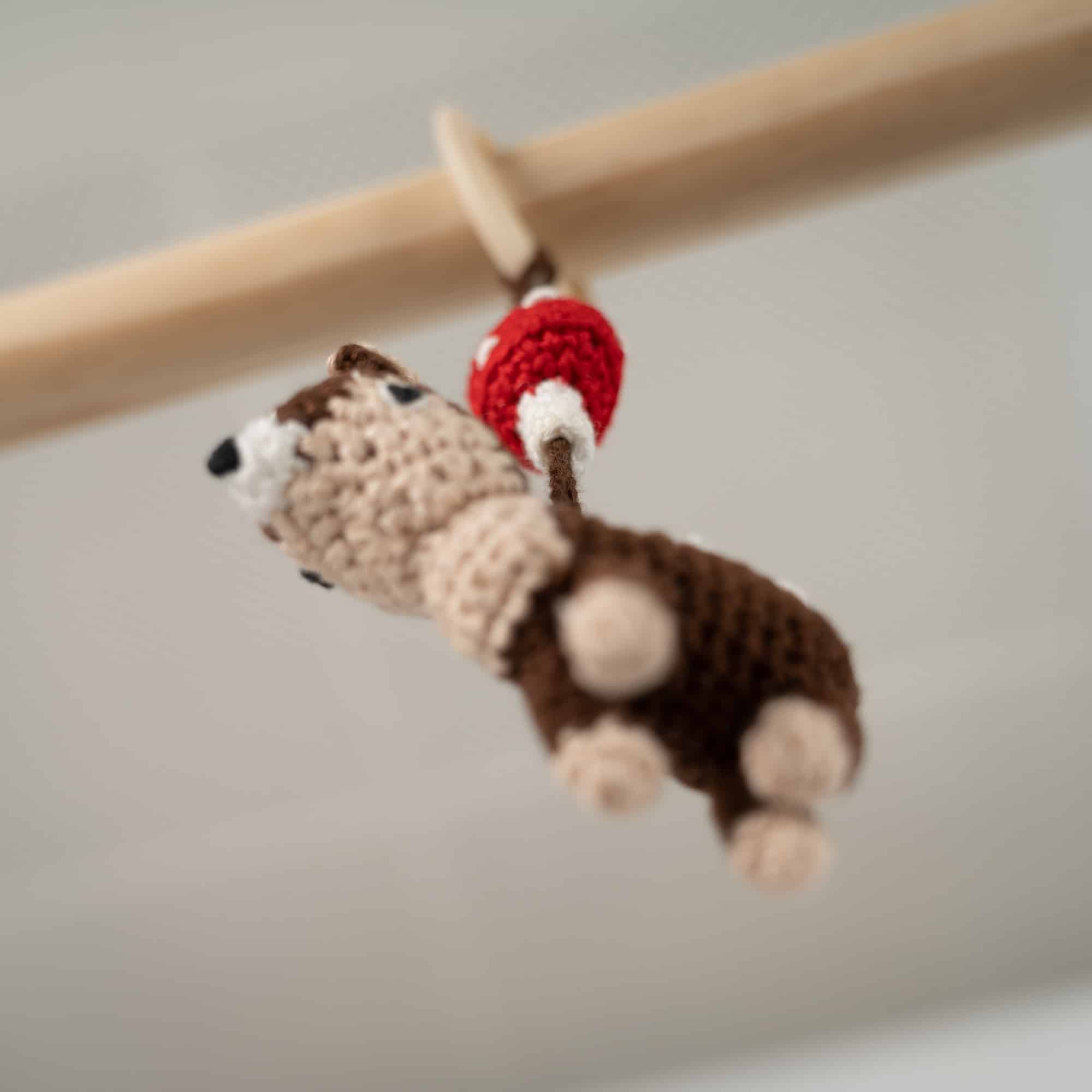 SindiBaba - Wholesale Classic Toy - Kids - crochet toy bow pendant deer AUDREY5