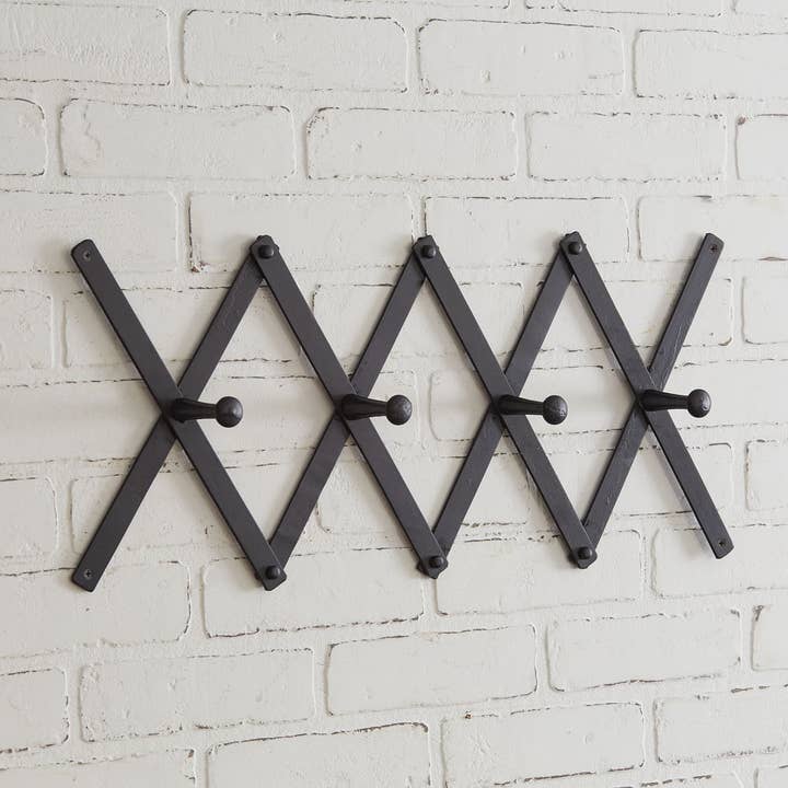 CTW Home Collection - Wholesale Coat Rack - Black Accordion Coat Rack