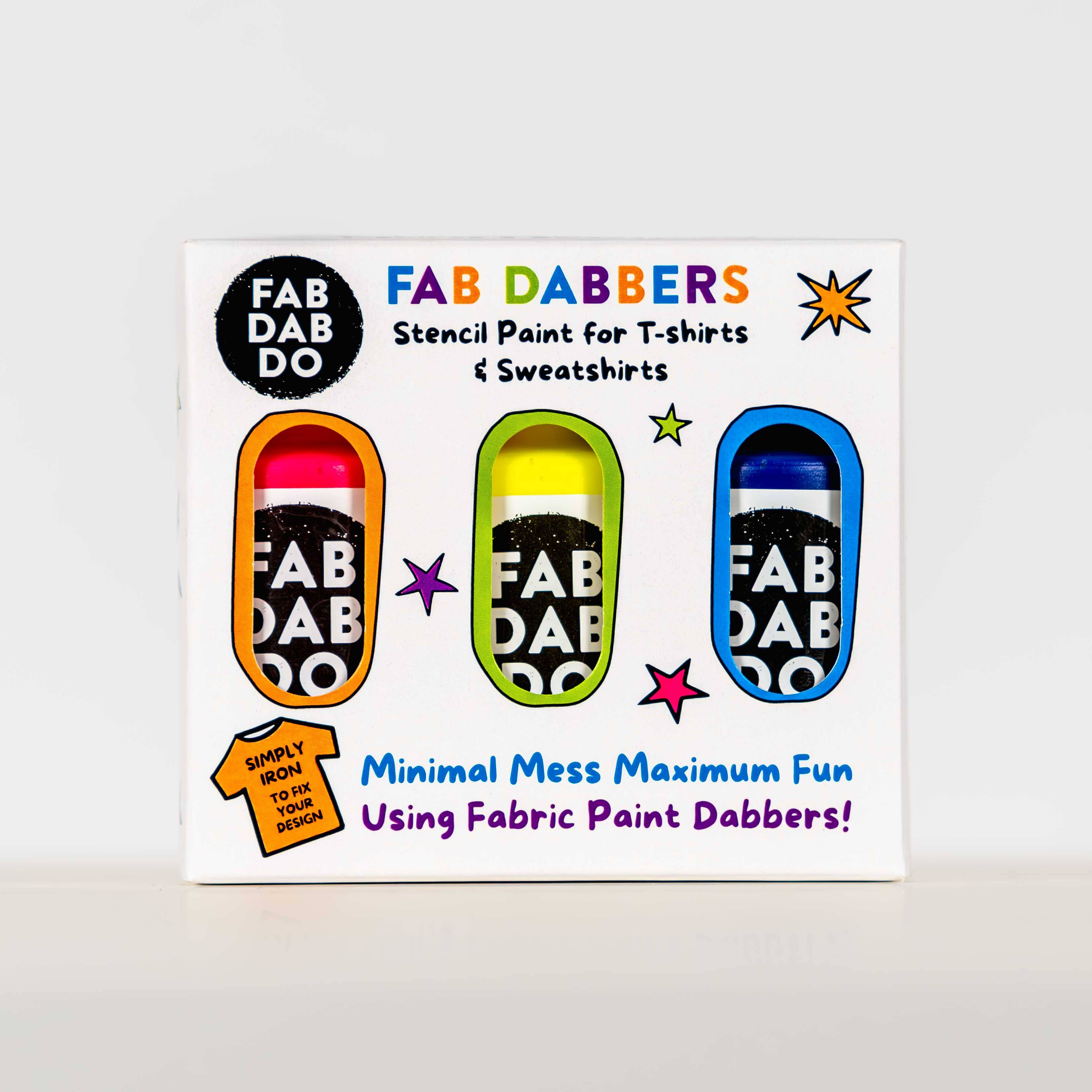 Fab Dab Do – wholesale Paint set – Fabric Paint Dabbers 3's - Set A0