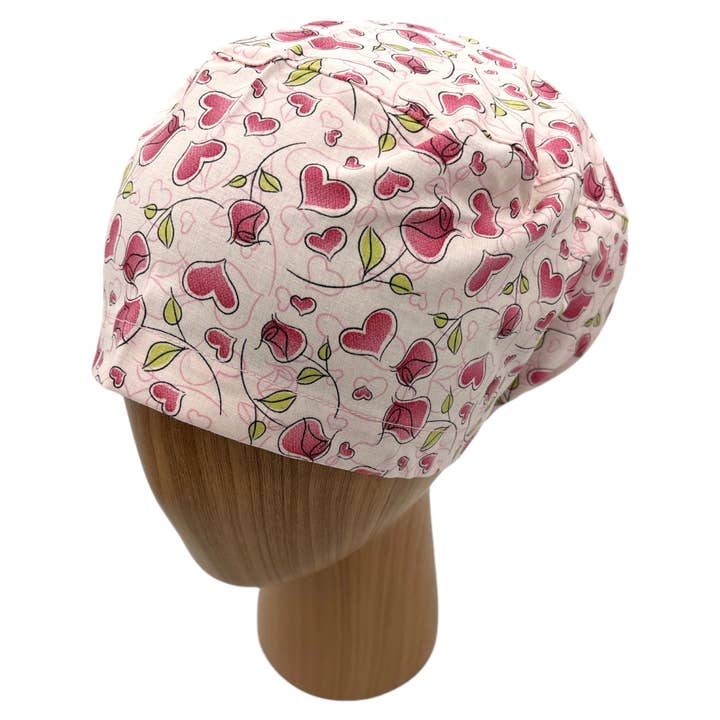 SewingLabPlus - Wholesale Head Scarf - Women's - Valentine's Day Scrub Cap Euro Style Scrub Hat