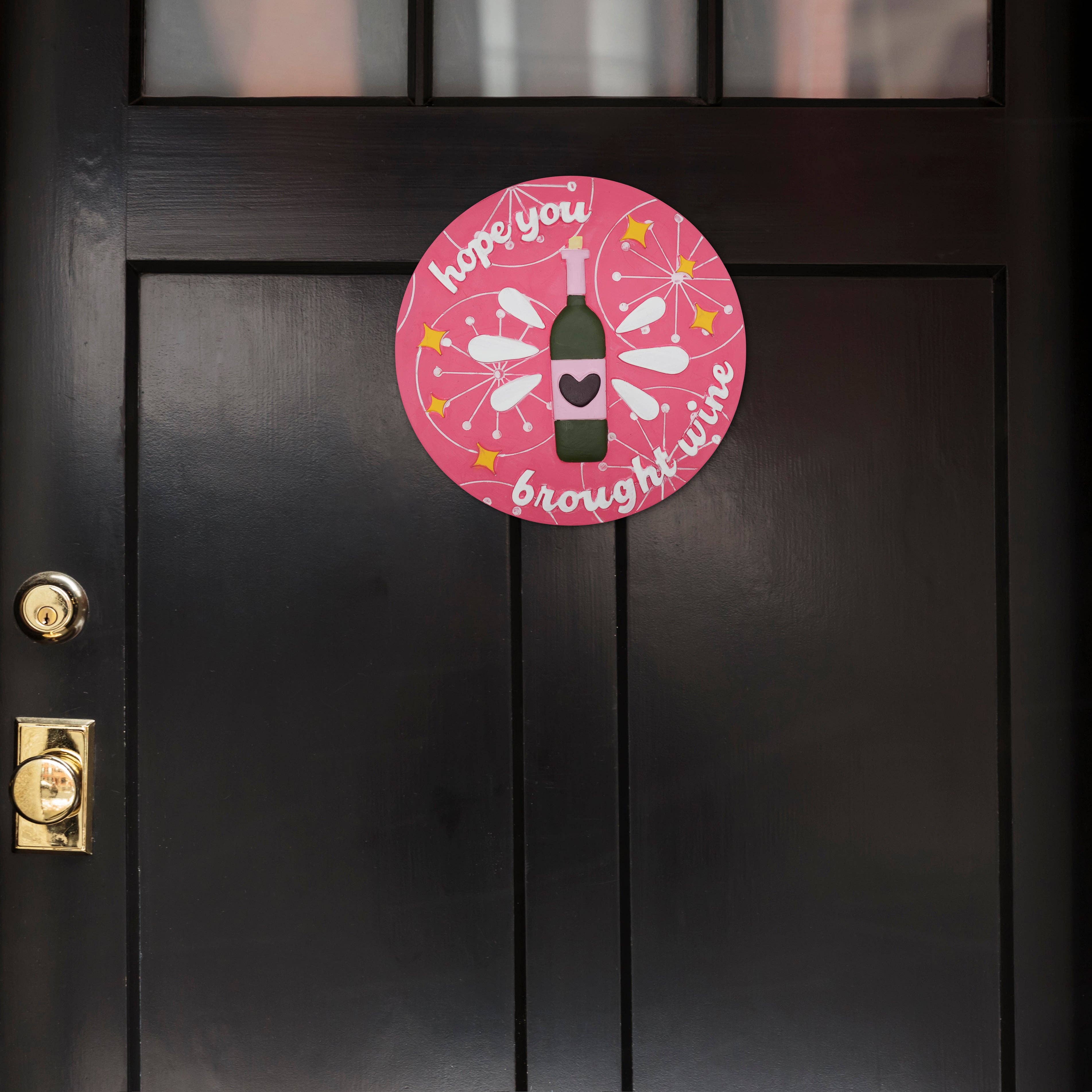 Happy Cow Lawn Decor - Wholesale Stepping Stone - “Hope You Brought Wine ”Garden Stepping Stone1