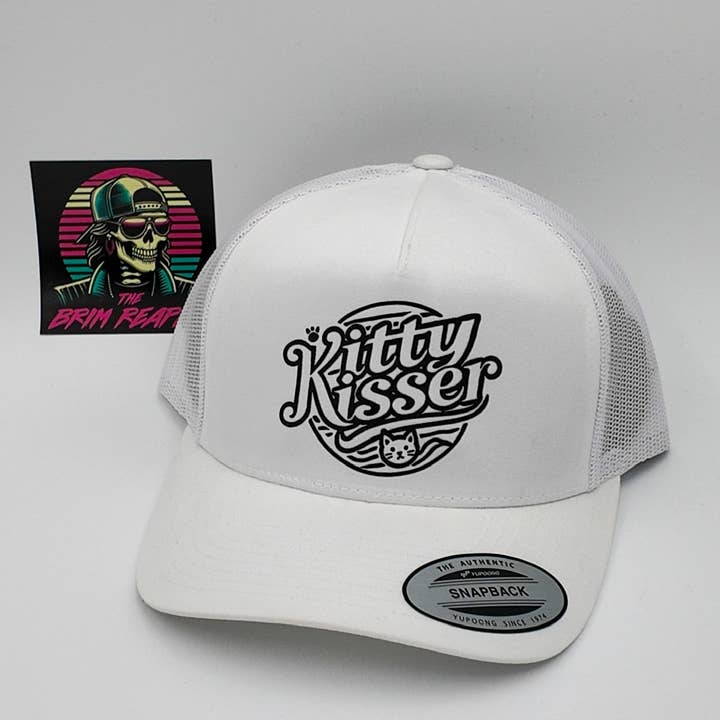 The Brim Reapers - Wholesale Trucker Hat - Men's - Kitty Kisser Hat | Men's Accessories Trucker Funny Comedy