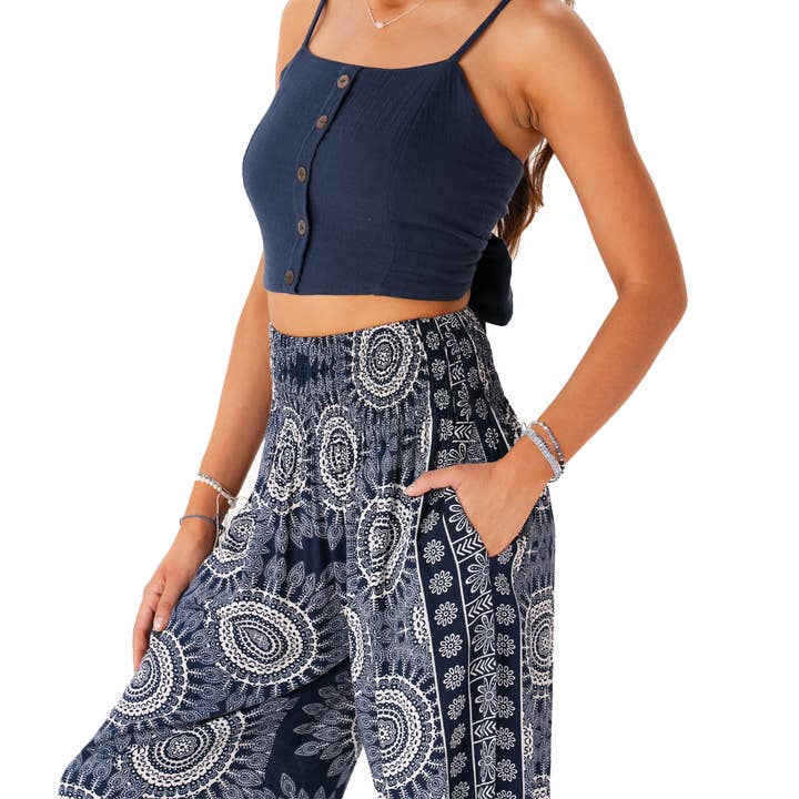 Lotus and Luna - Wholesale Pants - Women's - Como Harem Pants with Pockets3