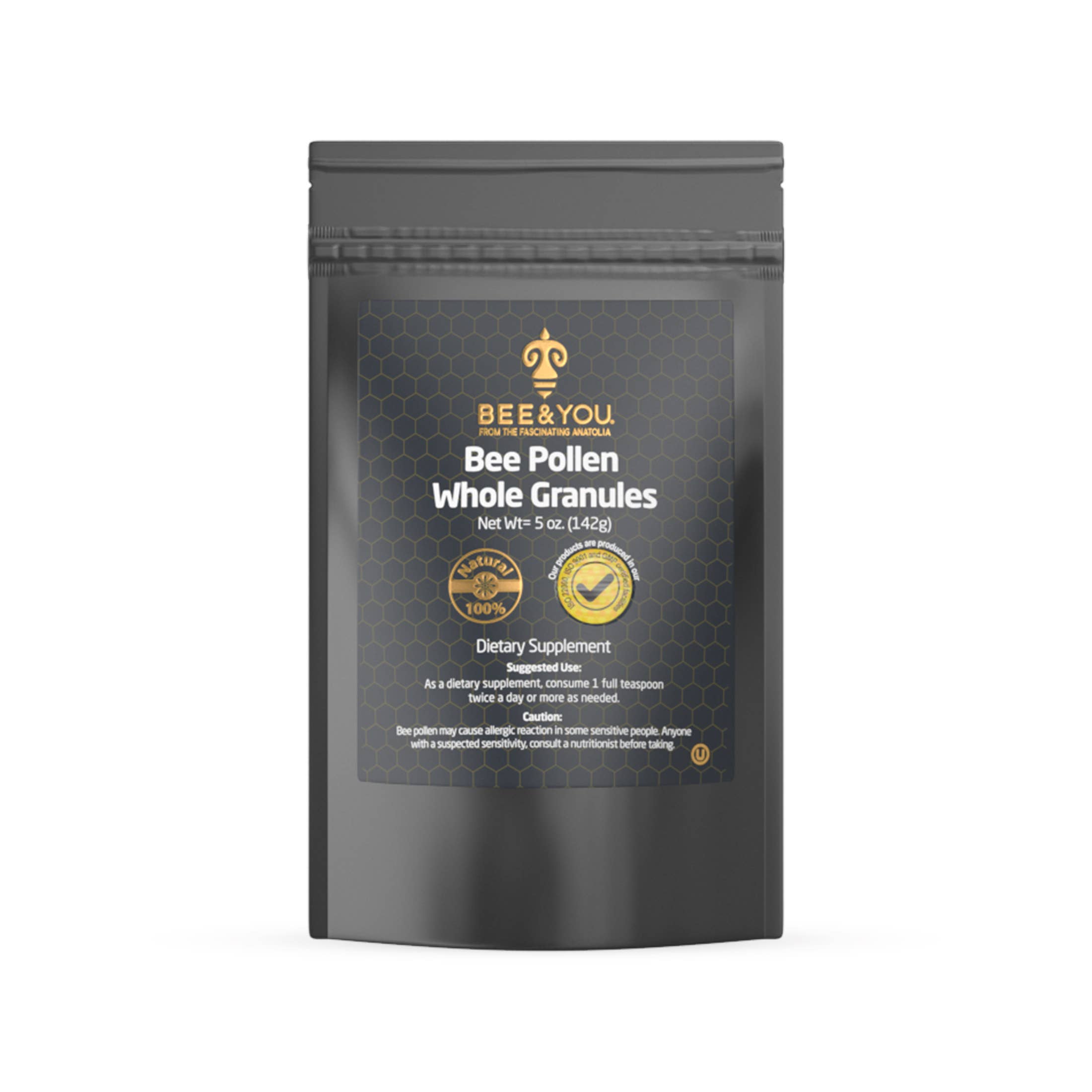 BEE&YOU – Engroshandel Honning – Bipollen Hele Granuler, 142 g