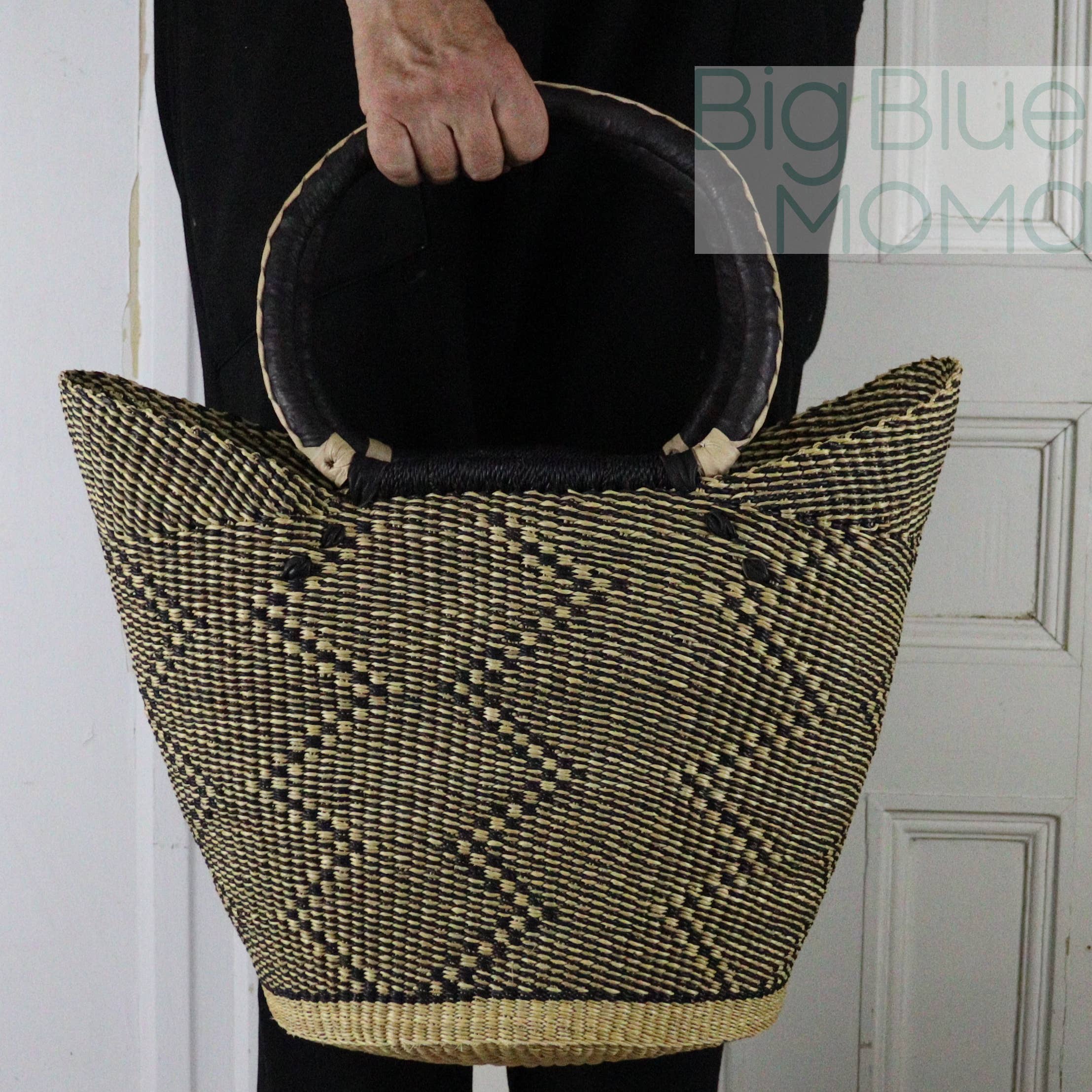 Big Blue Moma - Wholesale Beach Bag - U Shopper Large - Natural Palette7