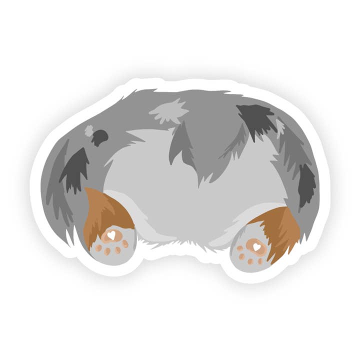 Aussie Butt Sticker for wholesale by Jess' Paper Co.