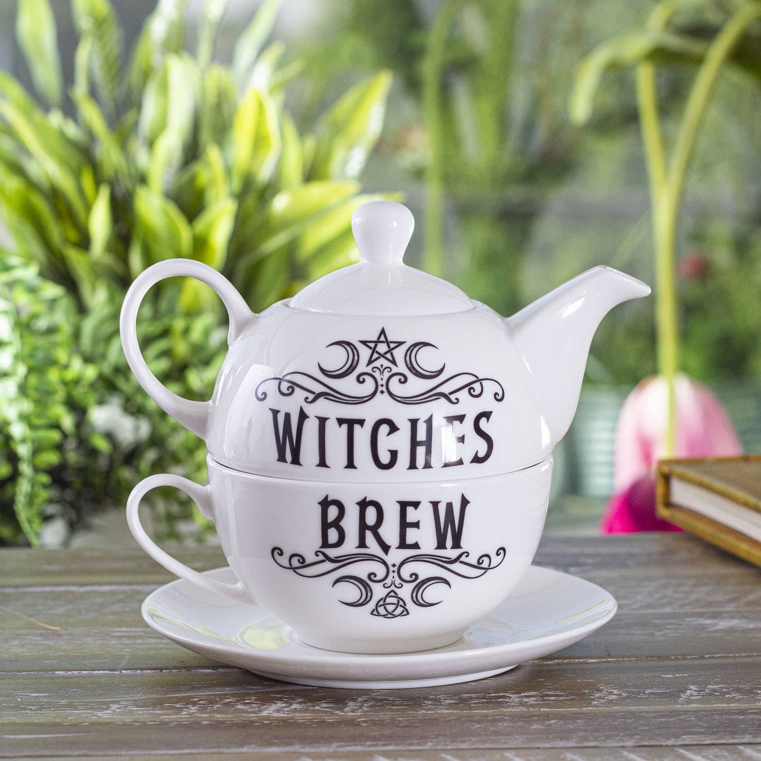 Pacific Trading – wholesale Tea set – Alchemy Gothic Tea For One Witches Brew6