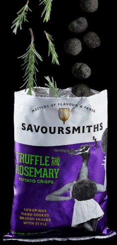 Savoursmiths - Wholesale Chips - Savoursmiths Truffle and Rosemary Potato Crisps 5.29oz3